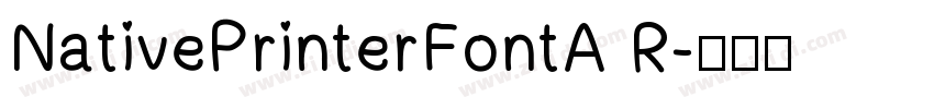 NativePrinterFontA R字体转换